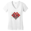 black lodge dance hall Women's V-Neck T-Shirt