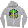 lucha libre   green Zipper Hoodie