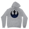 rebel logo with space pattern Unisex Hoodie
