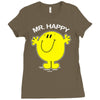 mr happy Ladies Fitted T-Shirt
