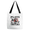 plays with trucks family matching Tote Bags