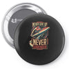 never surrender Pin-back button