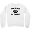 mens beard Crewneck Sweatshirt