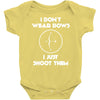 i don't wear bows Baby Onesie