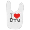 i love mum Baby Bibs
