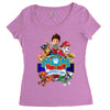 paw patrol birthday boy mom Women's Triblend Scoop T-shirt