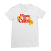 pizza and cats Ladies Fitted T-Shirt