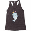 cute kawaii narwhals are cute Racerback Tank