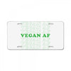 Vegan Af License Plate