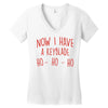 now i have a keyblade Women's V-Neck T-Shirt