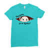 August Peeking Out Baby Boy in Spanish Ladies Fitted T-Shirt