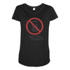 no cell phones Maternity Scoop Neck T-shirt