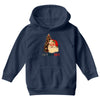 vintage santa christmas Youth Hoodie