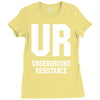 underground resistence Ladies Fitted T-Shirt