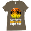 suns out guns out suns Ladies Fitted T-Shirt