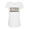 We Sould All Be Feminists Maternity Scoop Neck T-shirt