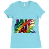 jake paul text paradise Ladies Fitted T-Shirt