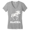 Alaska Deer Rudolph Women's V-Neck T-Shirt