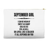 Super September Girl Accessory Pouches