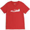 grumman f7f tigercat air attack V-Neck Tee
