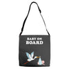 Baby On Board with Stork Adjustable Strap Totes