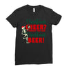 christmas cheer i thought you said christmas beer Ladies Fitted T-Shirt