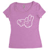 rude hands, ideal gift or birthday present. Women's Triblend Scoop T-shirt
