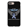 my hero is now my angel stomach cancer awareness iPhone 8 Plus Case