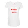 i may be wrong Maternity Scoop Neck T-shirt