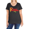 merry pizzamas 2 Ladies Curvy T-Shirt