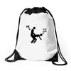 me and your mum Drawstring Bags