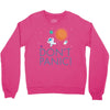 spacex don't panic in space Crewneck Sweatshirt