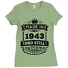 Made In 1943 And Still Awesome Ladies Fitted T-Shirt