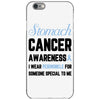 stomach cancer awaneress i wear periwinkle for someone special to me iPhone 6/6s Case