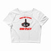 gaming hold and play Crop Top