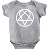 him heartagram new Baby Bodysuit