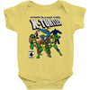 x turtles, mutants in a half shell Baby Bodysuit