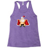 funny flashing naked nude christmas santa claus Racerback Tank
