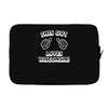this guy loves wisconsin Laptop sleeve