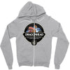 dragon head beer label, ideal gift or birthday present Zipper Hoodie