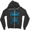 I Don't Need Therapy Just to Do Ballooning Zipper Hoodie