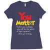 you matter Ladies Fitted T-Shirt