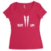 inspired by how i met your mother, barney suit up funny Women's Triblend Scoop T-shirt