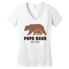 Papa Bear Women's V-Neck T-Shirt