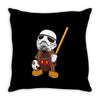 mickey jedi troopers Throw Pillow