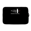funny darwin evolution of humanity military army warfare Laptop sleeve