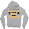 I Love Someone With Childhood Cancer To The Moon And Back To Infinity Zipper Hoodie