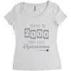 made in 2000 and still awesome Women's Triblend Scoop T-shirt