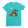 duck slap! Ladies Fitted T-Shirt