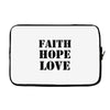 faith hope love Laptop sleeve